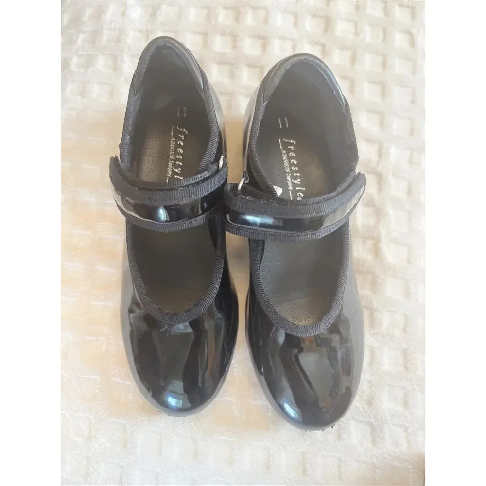 Freestyle‎ Danskin Tap Girls Sz 11 11.5 Adjustable Strap Capezia Jazz Shoes LOT